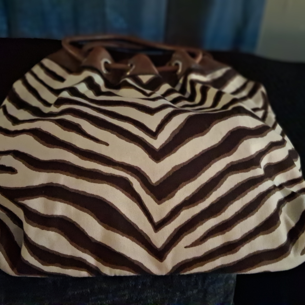 Zebra Print Tote Bag